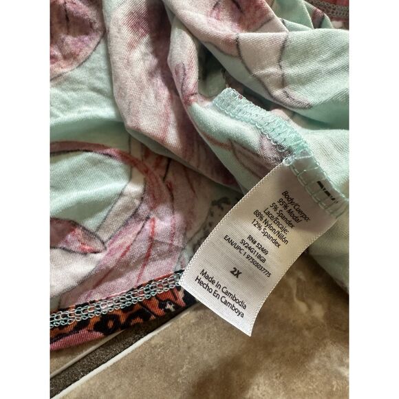 Sofia Vergara 2X Soft Leopard Print Cami Slip Dress Gown - Picture 7 of 7